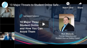 10 Major Threats to Student Online Safety, and How You Can Avoid Them webinar cover image