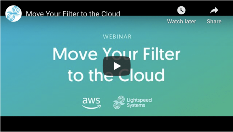 screenshot of youtube video of recorded webinar moving filter to the cloud