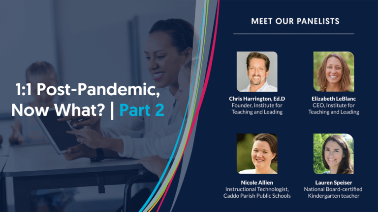 1: 1 læring etter pandemisk webinargrafikk
