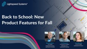 Fall 2022 product features webinar graphic with headshots of speakers