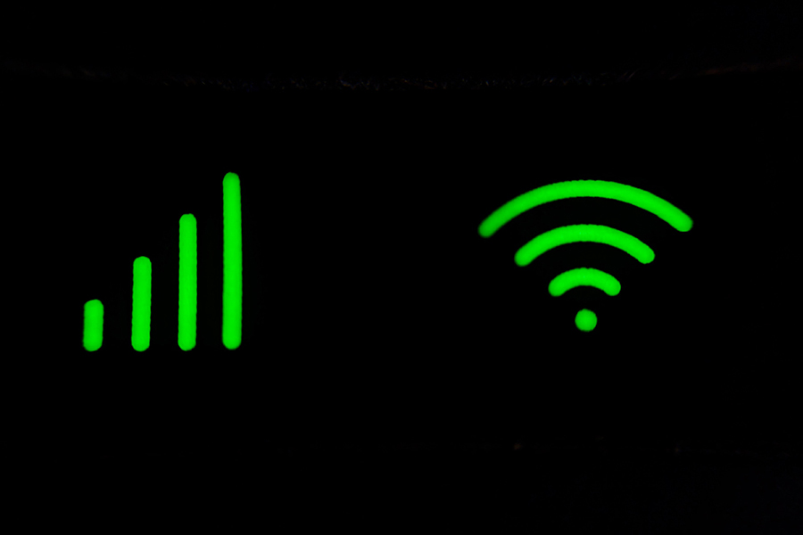 school cybersecurity WiFi symbol