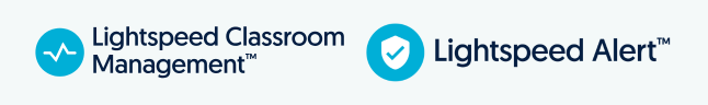 Logos for Alert and Classroom Management, eligible LS solutions for SCG grants